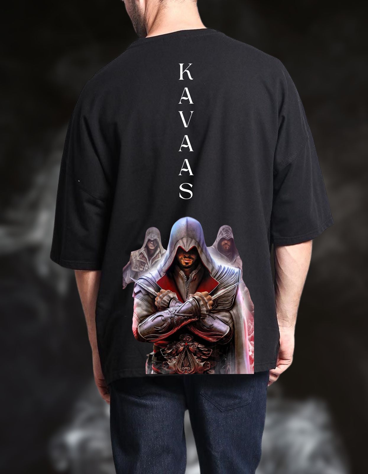 Assasin Kavaas Featured Front & Backprint Oversized Tee - Unisex