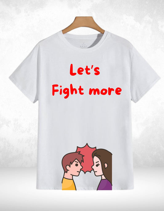 'Lets Fight More' - Rakshabandhan Special Red Tshirt