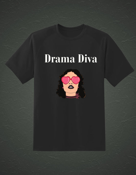 'Drama Diva' - Rakshabandhan Special  Black Tshirt