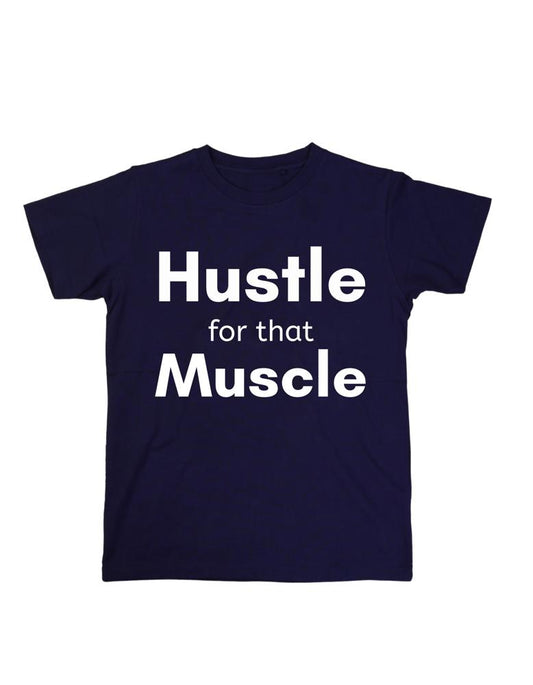 Hustle Muscle Navy Blue T-shirt - Unisex