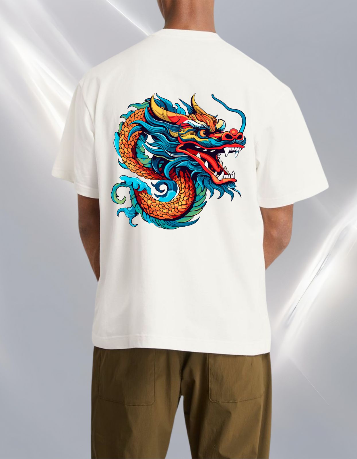 Dragon Kaavas Featured Front & Back Print Oversized Tee - Unisex