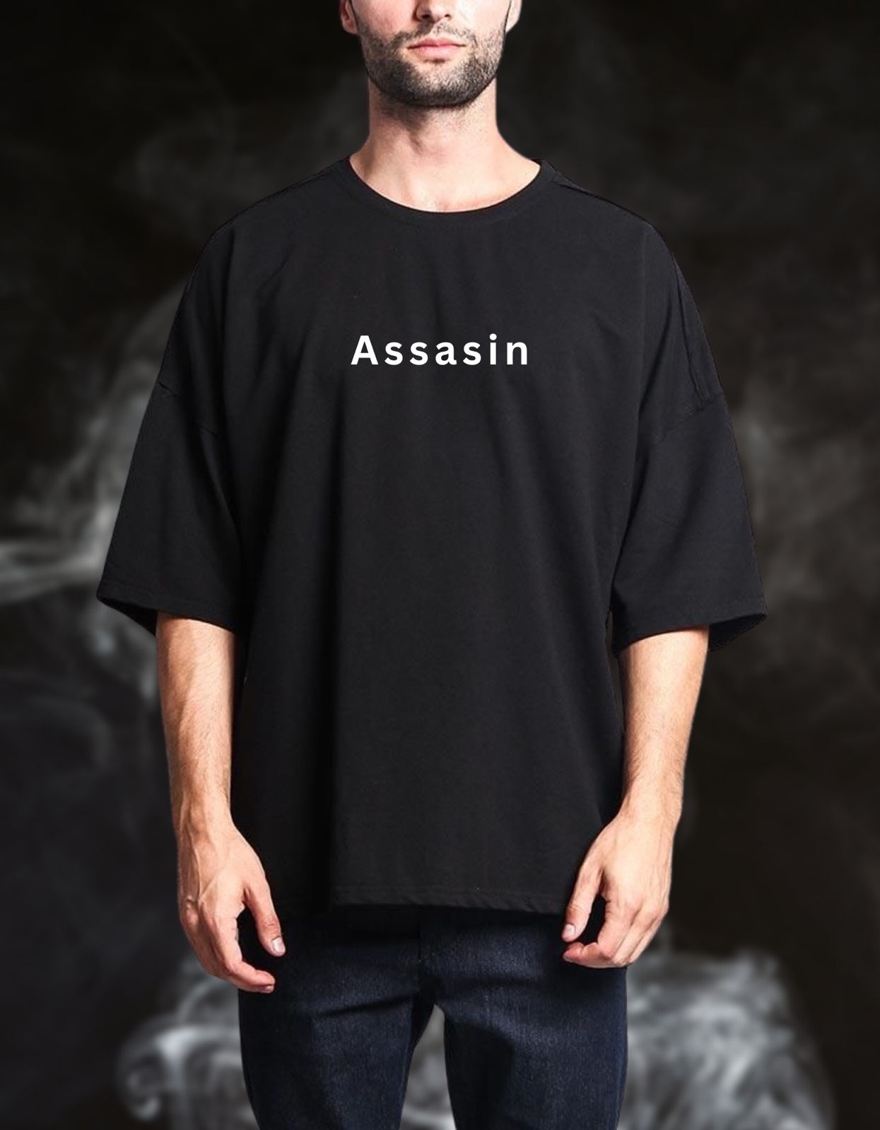 Assasin Kavaas Featured Front & Backprint Oversized Tee - Unisex